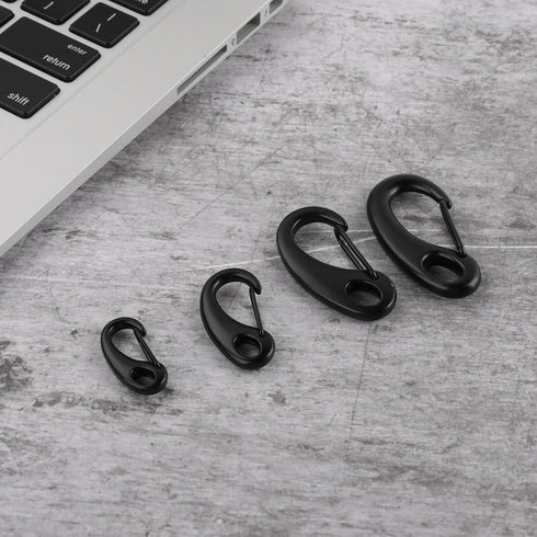 12Pack Carabiner Clips Spring Snap Hook Buckle Clasps for Flag Pole Clips, Marine Clips, Dog Leashes