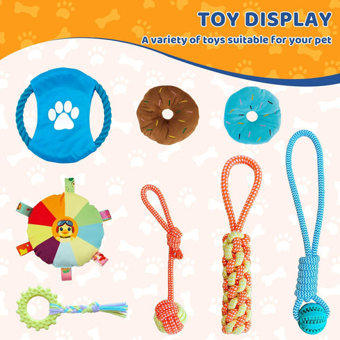 8 (Yellow,19.6 19.6 19.6 inch) Puppy Play Gym with Snuffle Mat & Hanging Toys Indoor Play Gym Interactive Dog Toys