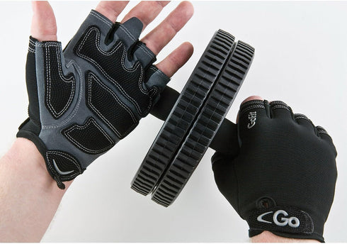 GoFit Xtrainer Cross Training Gloves for Men, Medium, Diamond-Tac Palm Workout Gloves