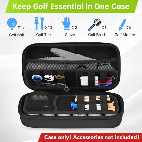 YOREPEK Golf Glove Holder with Removable Shaper, Protective Hard Shell Case for Golf Accessories