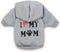 DroolingDog Small Dog Hoodie Pet Sweater T-Shirt for Small Medium Dogs, Grey Clothes for Girls