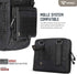 WYNEX Tactical Folding Admin Pouch, Molle Tool Bag with Laser-Cut Design, Utility Organizer EDC Medical Bag, Waist