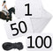 AceOrbit 100 Set PP Rectangular Equestrian Numbers 6.5 x 4.3 Running Bibs Race