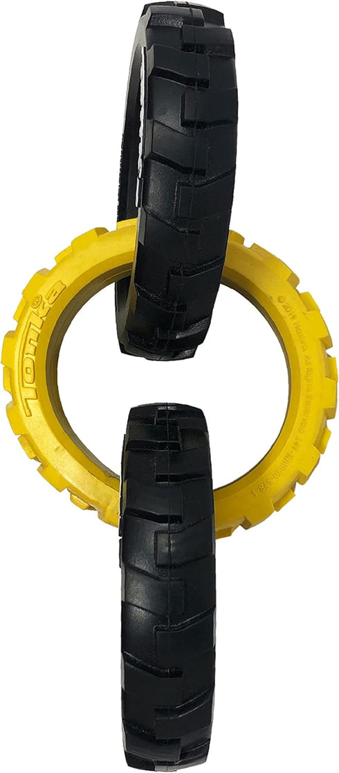 Tonka Rubber 3-Ring Tug Dog Toy, Lightweight and Durable, 7.5 Inches for Medium/Large Breeds