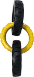 Tonka Rubber 3-Ring Tug Dog Toy, Lightweight and Durable, 7.5 Inches for Medium/Large Breeds