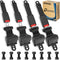 Dewkake Golf Cart Seat Belts Kit, 4pcs Universal Retractable Front and Rear Golf