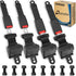Dewkake Golf Cart Seat Belts Kit, 4pcs Universal Retractable Front and Rear Golf