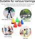 Soccer Training Cone, 10pcs Soccer Cones, Training Sports Football Equipment Barriers, Plastic Marker Holder for