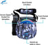 Kestrel Black Disc Golf Bag, Fits 6-10 Golf Discs + Bottle, Durable Canvas, Small Sling/Shoulder Bag