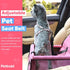 Petbobi Pet Reinforce Car Booster Seat for Dog Cat Portable and Breathable Bag with Seat Belt Dog Carrier Safety Stable