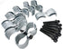HITTITE 8 Set Dog Kennel Panel Clamps for Chain Link Fence Panel with 1-3/8"/32mm Diameter, Saddle Clamps