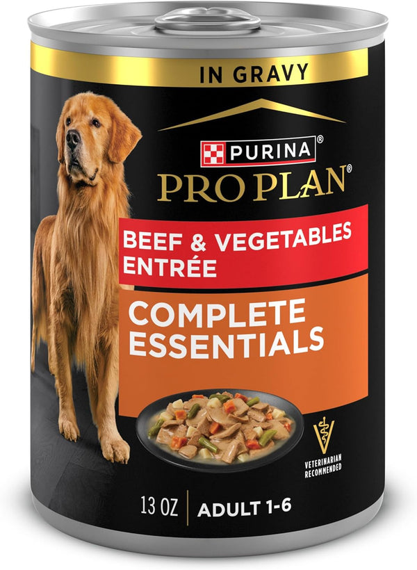 Purina Pro Plan Complete Essentials, Beef and Vegetables Entree in Wet Dog