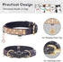 PetsHome Cat Collar, Dog Collar, Bling Rhinestones, Premium PU Leather with Pendant, Adjustable for Cat and Small Dog