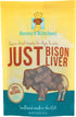 Just Bison Liver Freeze Dried Treats for Dogs and Cats 2.5 oz USA Small Batch Made All Natural