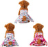 3 Pack QBD03M CuteBone Female Dog Diapers with Skirts Reusable Puppy Dresses Pants for Heat Cycle Period