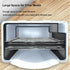 Aquarium Filter for Turtle Tanks, Reptiles, Amphibians, and Fish, Waterfall Flow Clean Pump (White Filter)