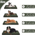 Outdoor All Weather Large Dog Bed, Orthopedic Egg Foam, Waterproof, Washable Oxford Cooling Cover, Dark Green