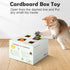 12 Randomly, Migipaws MigiBox Cat Toy with PopSkin, Interactive Kitten Toy for Indoor Cats, Automatic Pop Out Feathers