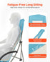 330 lbs VEVOR Folding Beach Chair, High Back Camping Chairs for Adults, with Cup Pocket, Mesh Back, Carry Bag, Portable