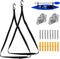 Kayak Storage Straps with Carabiner Paddle Clips, Adjustable Double Sling for Indoor/Outdoor Kayak & Surfboards