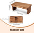 Folding Yoga Meditation Bench - Yoga Kneeling Bench for Adult, Wooden Zen Meditation Stool Kneeling Bench for Yoga