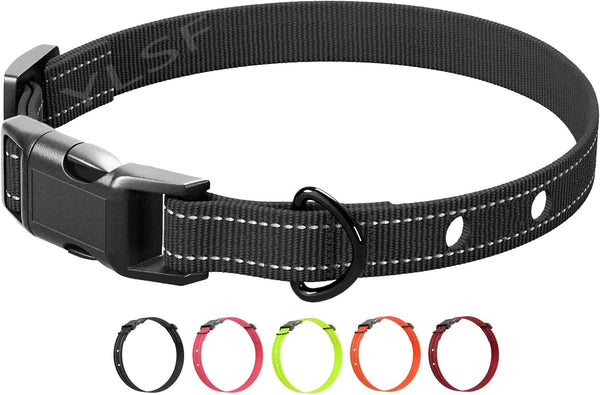 Dog Nylon Collar Strap for Electronic Fence Training, 3/4 Inch Replacement Strap with 2 Holes, Compatible with Most
