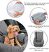 40lbs, Dog Car Seat for Small Medium Dogs Up to Detachable Washable Soft Pet Booster Travel Bed for Front & Gray Seat