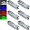 PSEQT 6Pcs 4LED RGBW Boat Courtesy Lights, 4-color 3.8'' Oval Waterproof Marine
