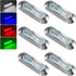 PSEQT 6Pcs 4LED RGBW Boat Courtesy Lights, 4-color 3.8'' Oval Waterproof Marine
