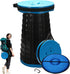Spisces Upgraded Collapsible Stool with Cushion, 1000 lbs Capacity & 19.7-in High, Wider
