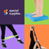 SPECIAL SUPPLIES Exercise Balance Pad, Yoga Strap & Resistance Bands for Fitness, Stretching, and Physical Therapy