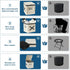 Muopay Portable Toilet for Camping, Portable Toilet for Car, Portable Folding Toilet with Lid, Porta Potty Car Toilet