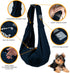 Abrasfba Pet Dog Sling Carrier, Reversible Soft Cat Carrier for Small Dogs, Adjustable Strap, Hands-Free Blue Puppy