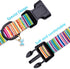 Faygarsle Dog Collar for Small Medium Large Dogs, Colorful Pinstripe Patterned Collars for Summer Spring Wedding, L
