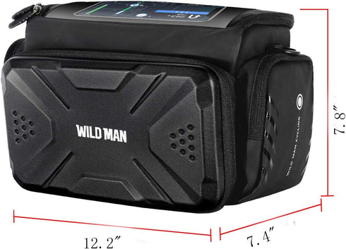WILD MAN 4L Rainproof Bike Handlebar Storage Bag with Touch Screen for MTB Mountain Road Bike Scooters