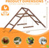 Vorhomness 2 1012 Pine Wood Chicken Perch with Swings & Ladder, Multi-Level Chicken Roosting Bars for Backyard Coop