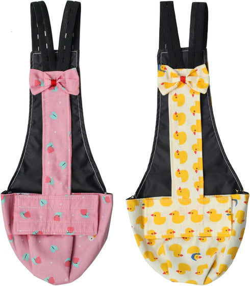BestParts 2pcs Adjustable Diaper Waterproof Reusable Diapers, Cloth Diaper Wearable Poultry for Farm