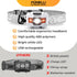 Foxelli Rechargeable LED Headlamp, Ultralight, Waterproof, USB Rechargeable with Red Light for Running, Camping, Hiking