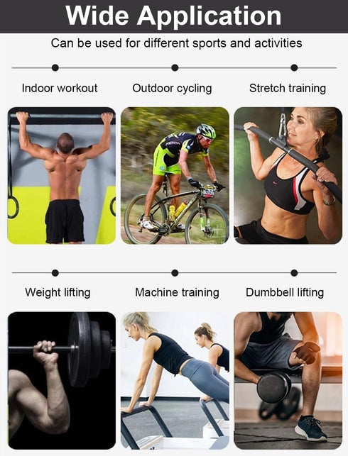 SUJAYU Workout Gloves for Men Workout Gloves Women, Wristband Weight Lifting Glove Breathable, Silicone Anti-Slip
