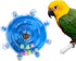 Bird Toys for Parakeets, Interactive Spinner Rattle Budgie Toys, Rotating Wheel Chew