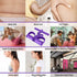 Pedal Resistance Band, 4-Tube Elastic Sit Up Bands for Body Training, Yoga Stretching, and Slimming (Pink)