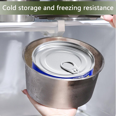 Lolytama Container,118 oz Containers,2 Canned Cat Food Storage Cat Food Storage Container with Airtight Lid,Stainless