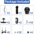 Kayak Carry Handles - Accessory Kit with T-Handle, 8 Feet Bungee Cord, Rivet Pad Eyes for Canoe