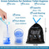 Set, 8 oceanengine Portable Toilet Bags Poo Gel Gallon Camping Toilet Bags with Portable Toilet Absorbent Gel
