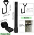 Tree Stand Gear Hanger - Heavy Duty Bow Hanger Strap with 6 Metal Hooks for Archery Hunting Accessories, Fits Trees