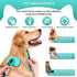 Self-Cleaning Slicker Brush for Dogs & Cats, Safe Painless Bristles, Grooming Set with Free Pet Comb + Nail Clippers