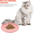 Dog Cat Food Dish - Shallow Pet Dish Bowl, Ceramic Puppy Feeding Plate, Pink Pet Animal Water Food Bowl