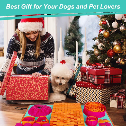 Vivifying Snuffle Mat for Dogs, Interactive Dog Enrichment Toys for Small Dogs and Cats Slow Eating and Keep Busy