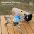Odoland Portable Camping Stove, 1400W Gas Stove for Indoor Outdoor Cooking, Collapsible Backpacking Stove