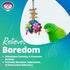 Super Bird Creations SB1085 Flower Power Bird Toy - Ideal for Small/Medium Birds, 7" x 2.5" x 2"